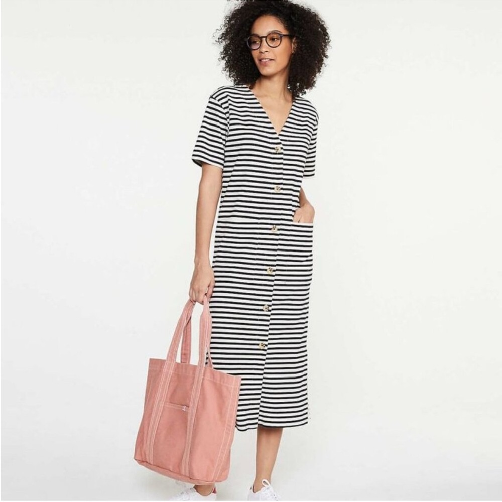 Striped Black and White Dress